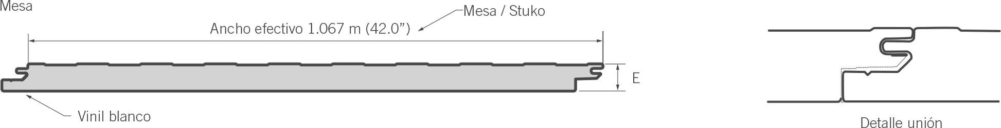 Panel Aislante Ternium Economuro estructura